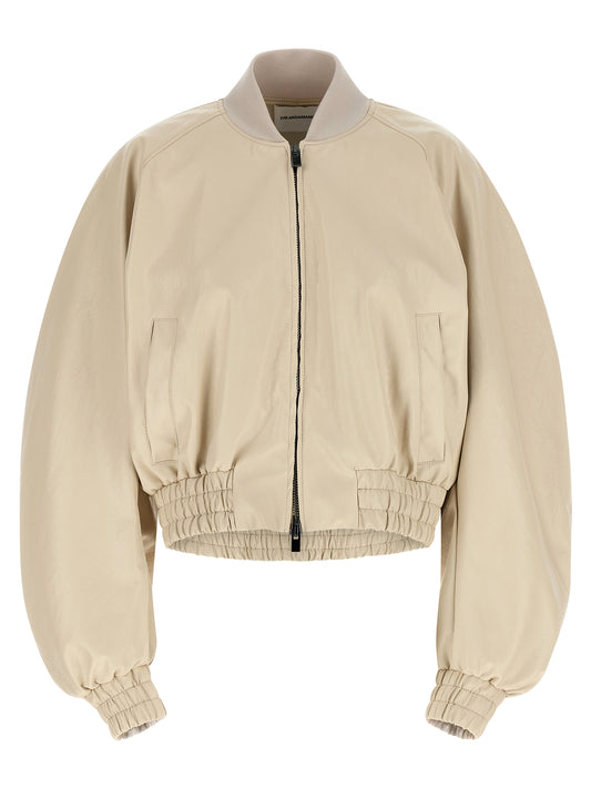 The Andamane Sierra Beige Bomber Jacket