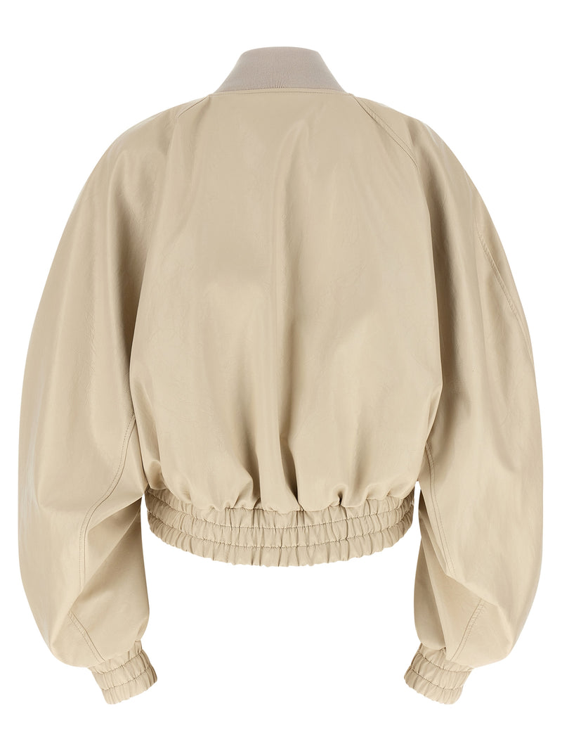 The Andamane Sierra Beige Bomber Jacket
