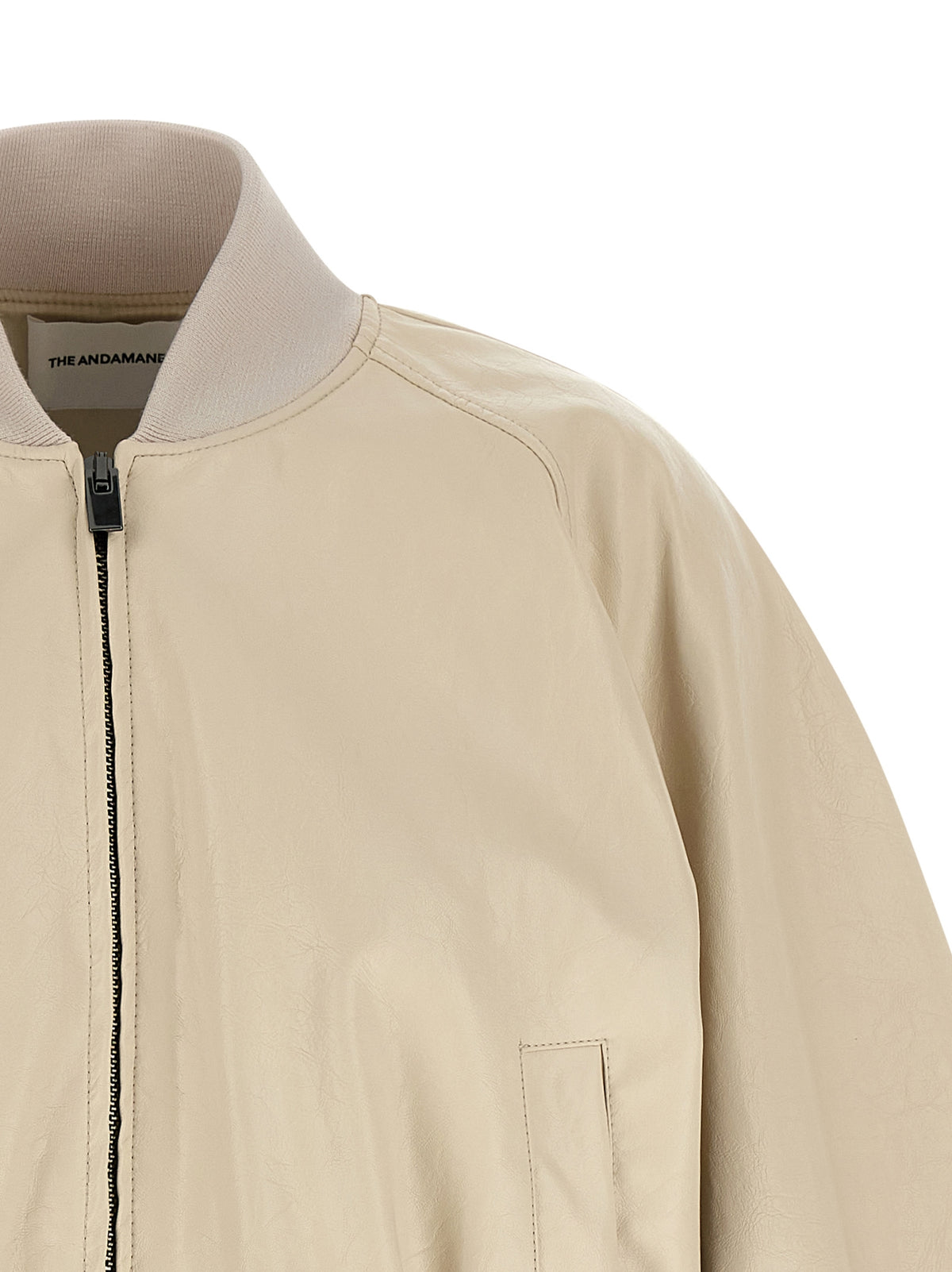 The Andamane Sierra Beige Bomber Jacket