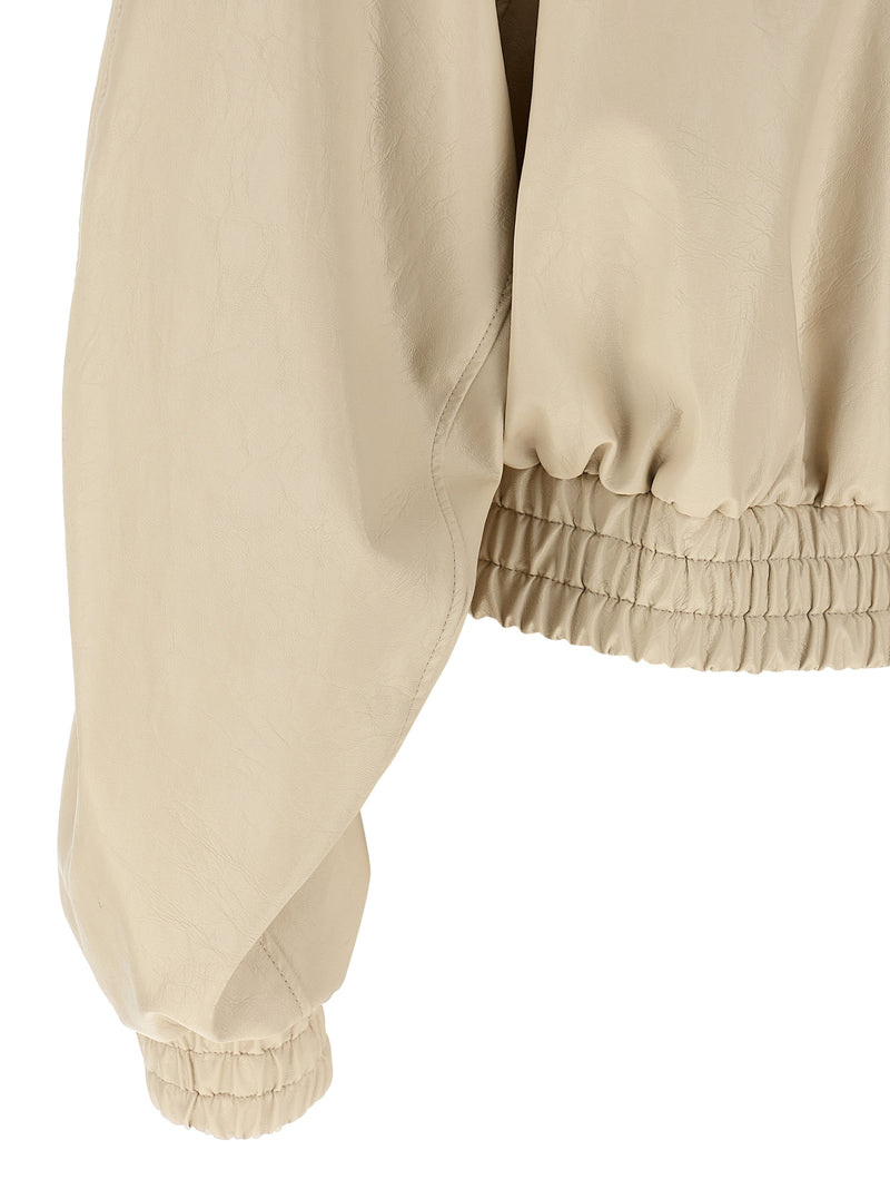 The Andamane Sierra Beige Bomber Jacket