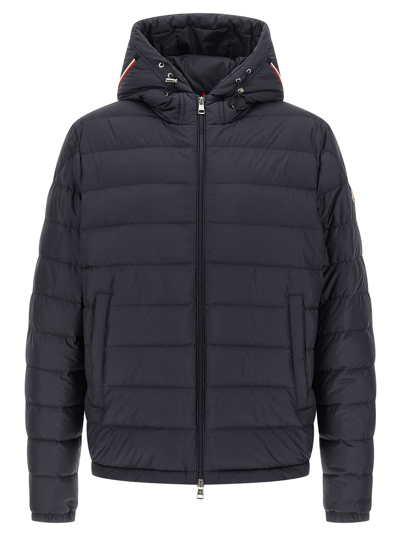 Moncler Blue Polyester Full-Length Jacket