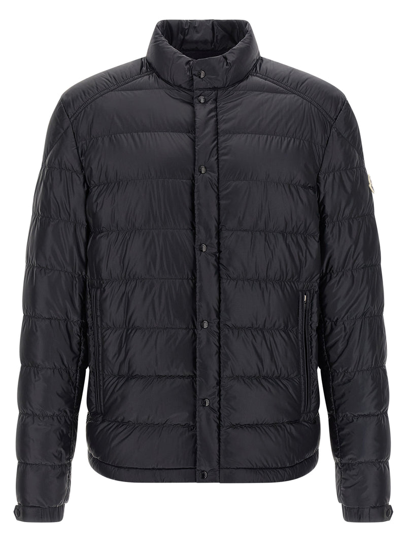 Doudoune longue Moncler en polyamide bleu