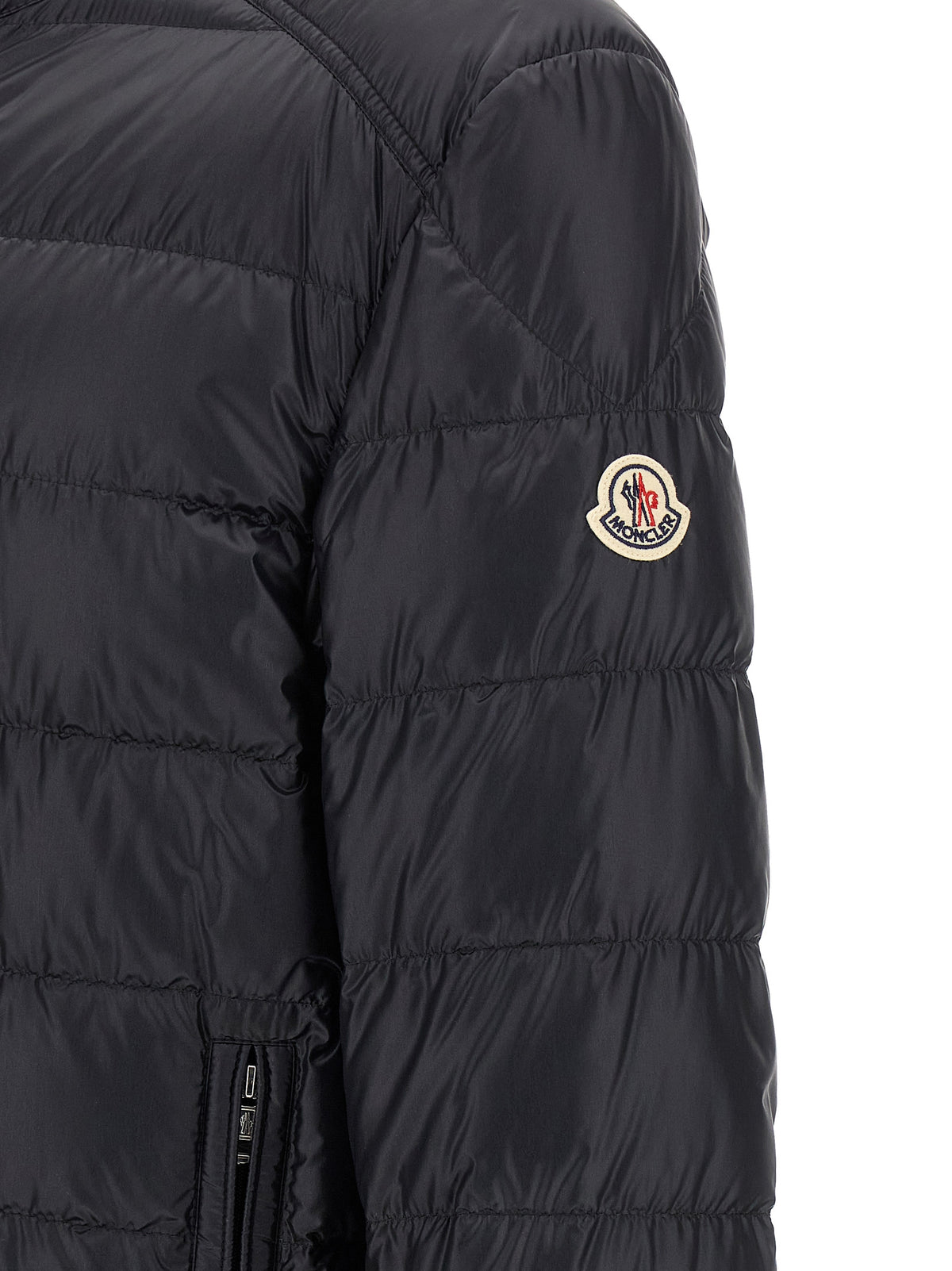 Doudoune longue Moncler en polyamide bleu
