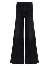 Jean évasé Mother Denim en coton noir
