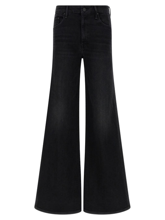 Jean évasé Mother Denim en coton noir
