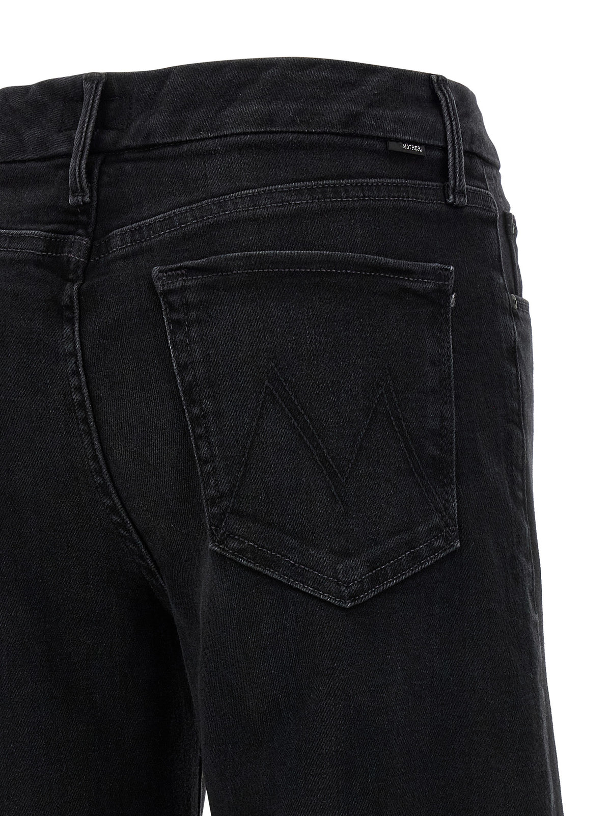 Jean évasé Mother Denim en coton noir