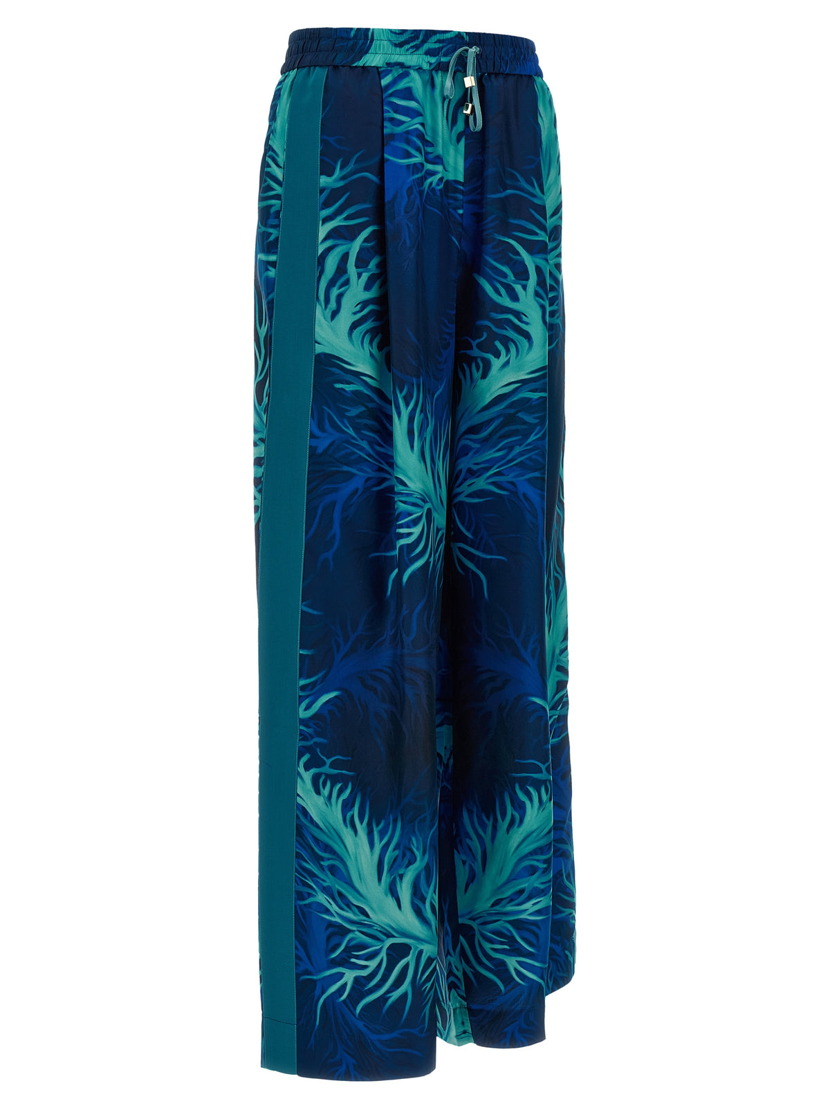 F.R.S. - FOR RESTLESS SLEEPERS Pantalon décontracté en soie bleu