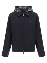 Burberry Blue Cotton Full-Length Jacket