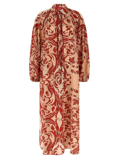 F.R.S. - FOR RESTLESS SLEEPERS Multicolor Silk Long Dress
