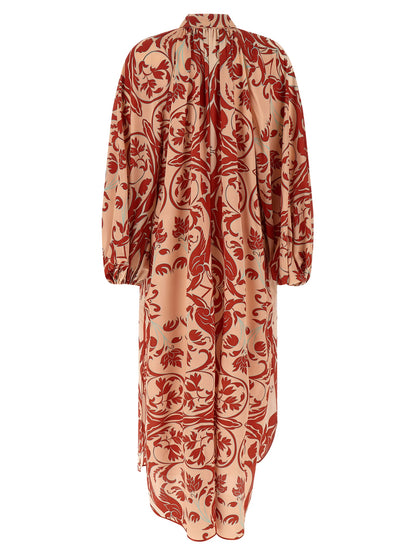 F.R.S. - FOR RESTLESS SLEEPERS Multicolor Silk Long Dress