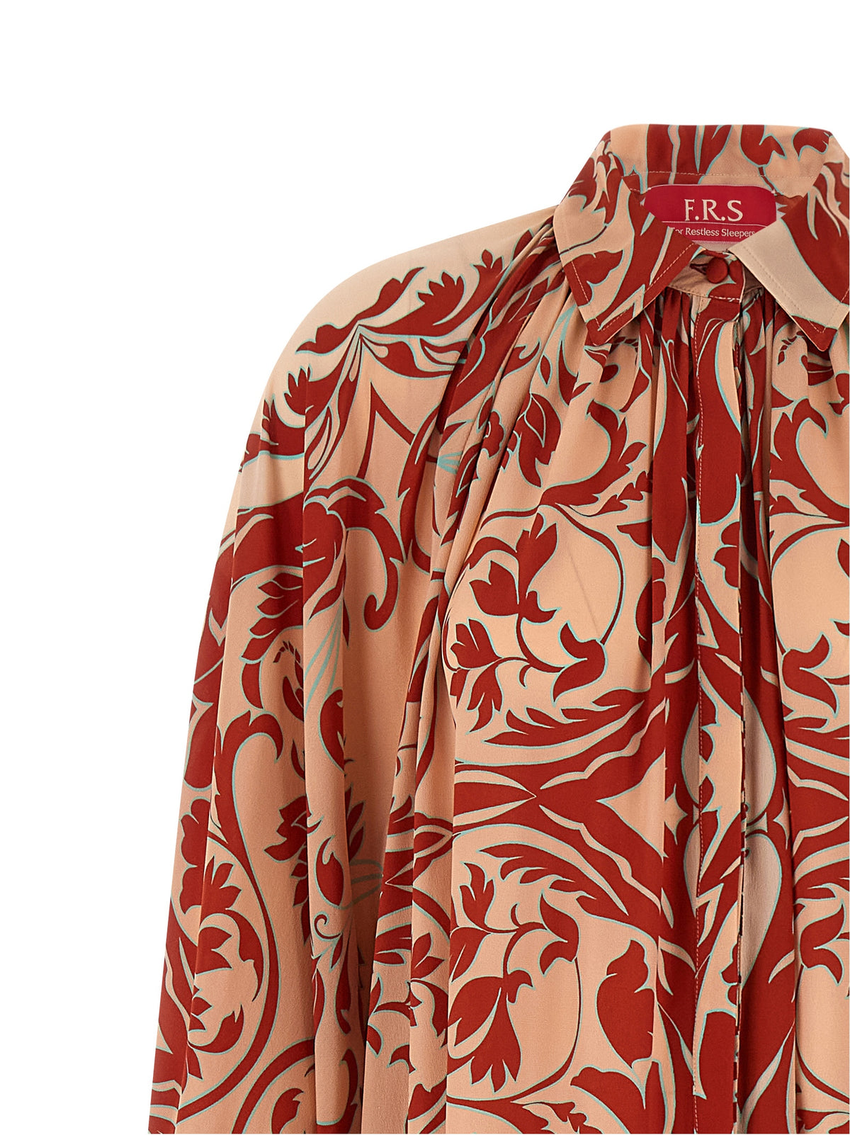 F.R.S. - FOR RESTLESS SLEEPERS Robe longue en soie multicolore