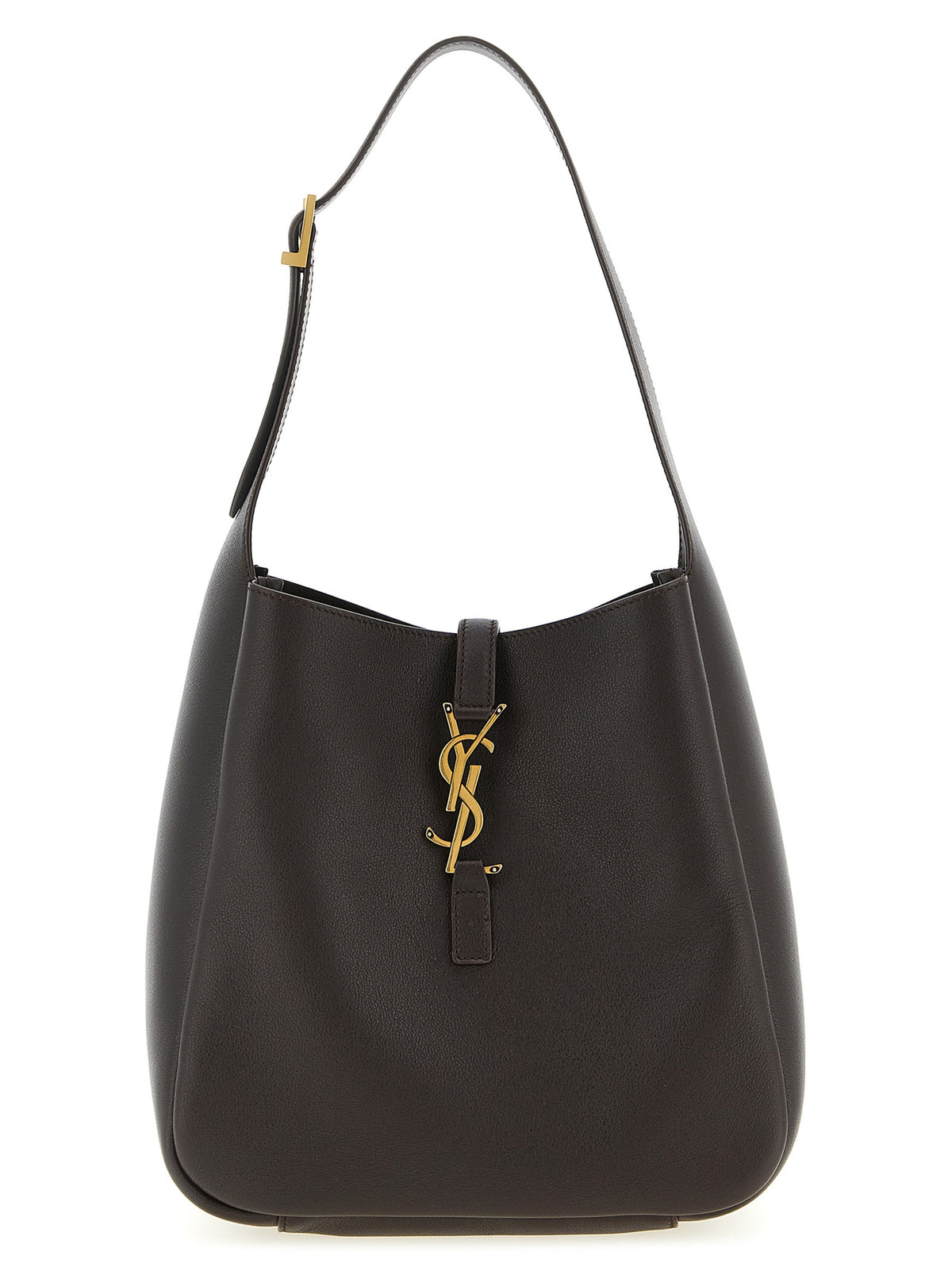 Sac bandoulière Saint Laurent en veau marron