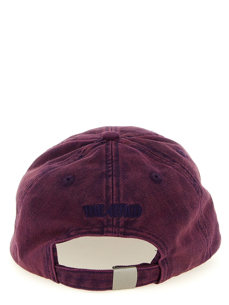 The Attico Purple Cotton Cap - Stylish Baseball Hat