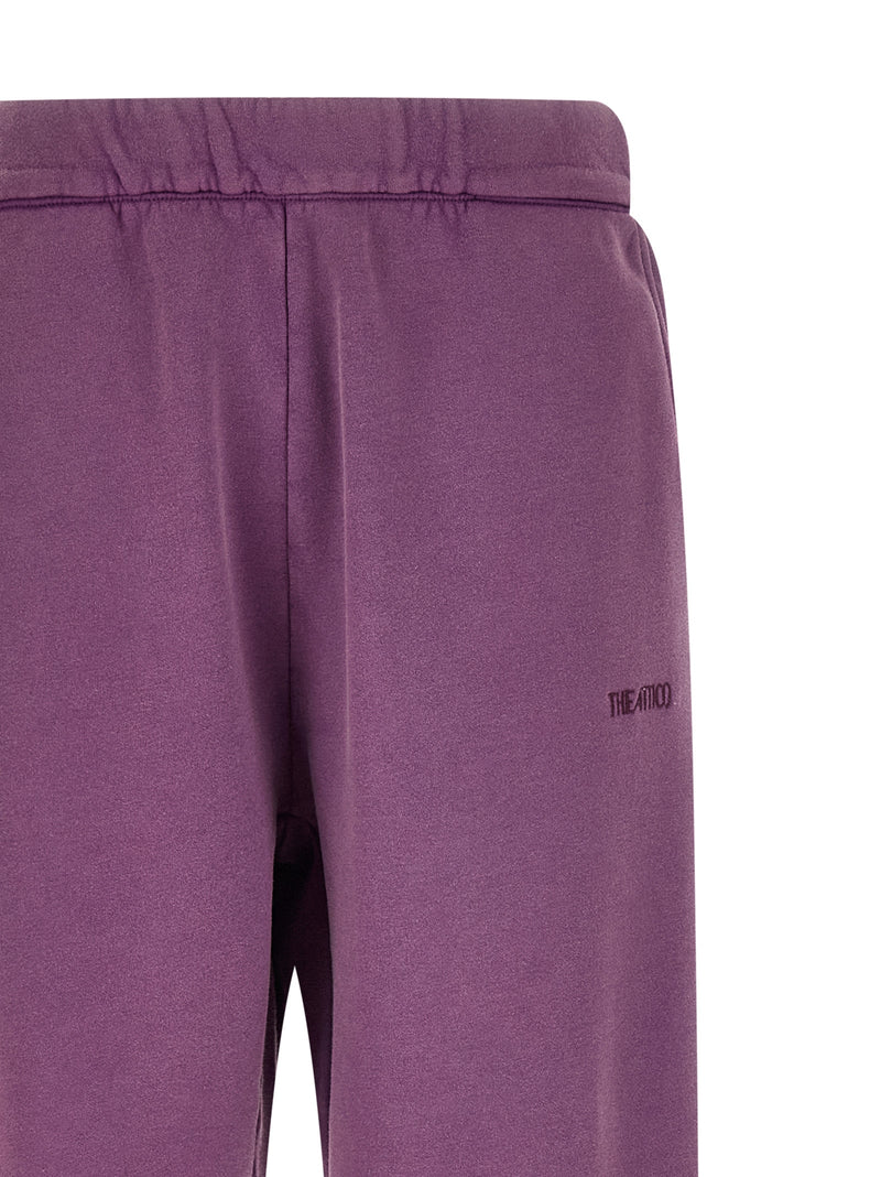 Le pantalon de jogging The Attico en coton violet