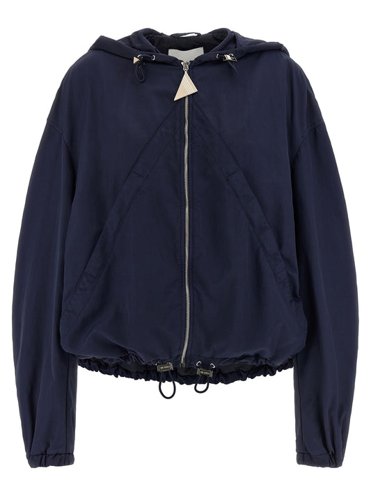 Le bomber en polyamide bleu The Attico