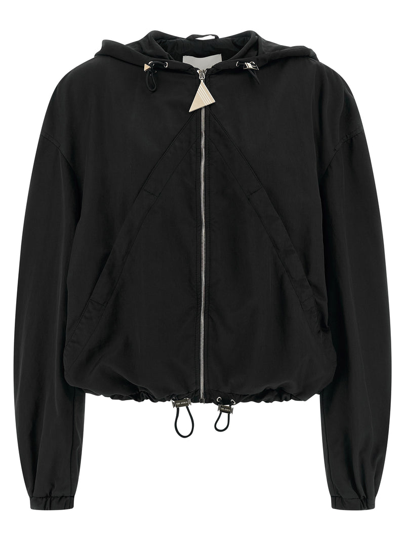 Le bomber Attico en polyester noir