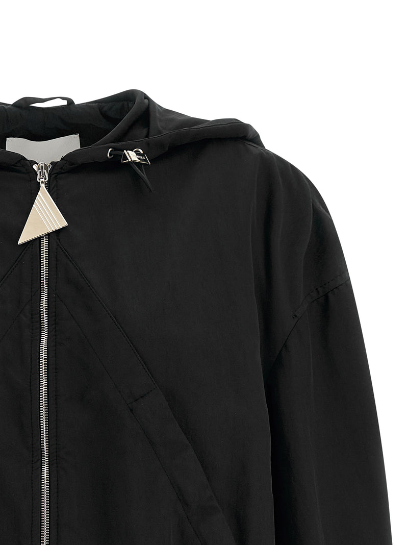 Le bomber Attico en polyester noir