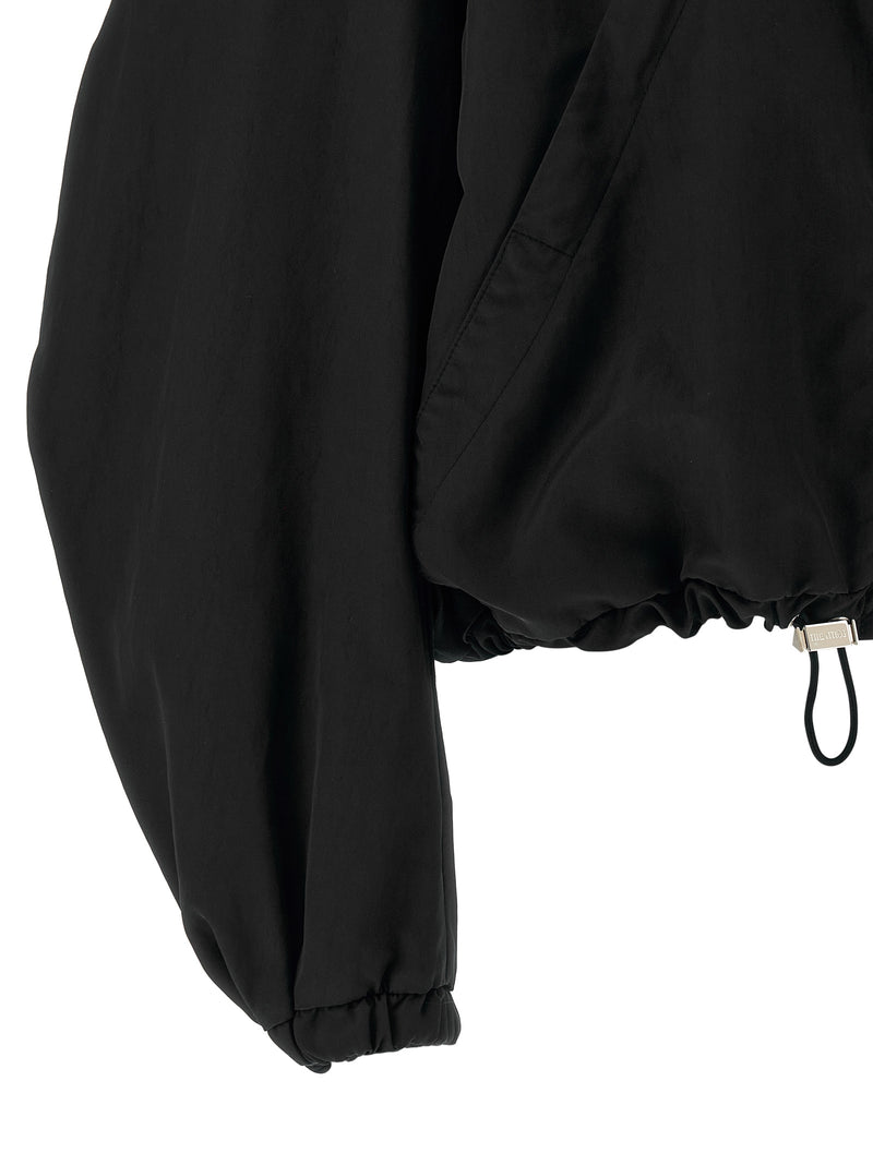 Le bomber Attico en polyester noir