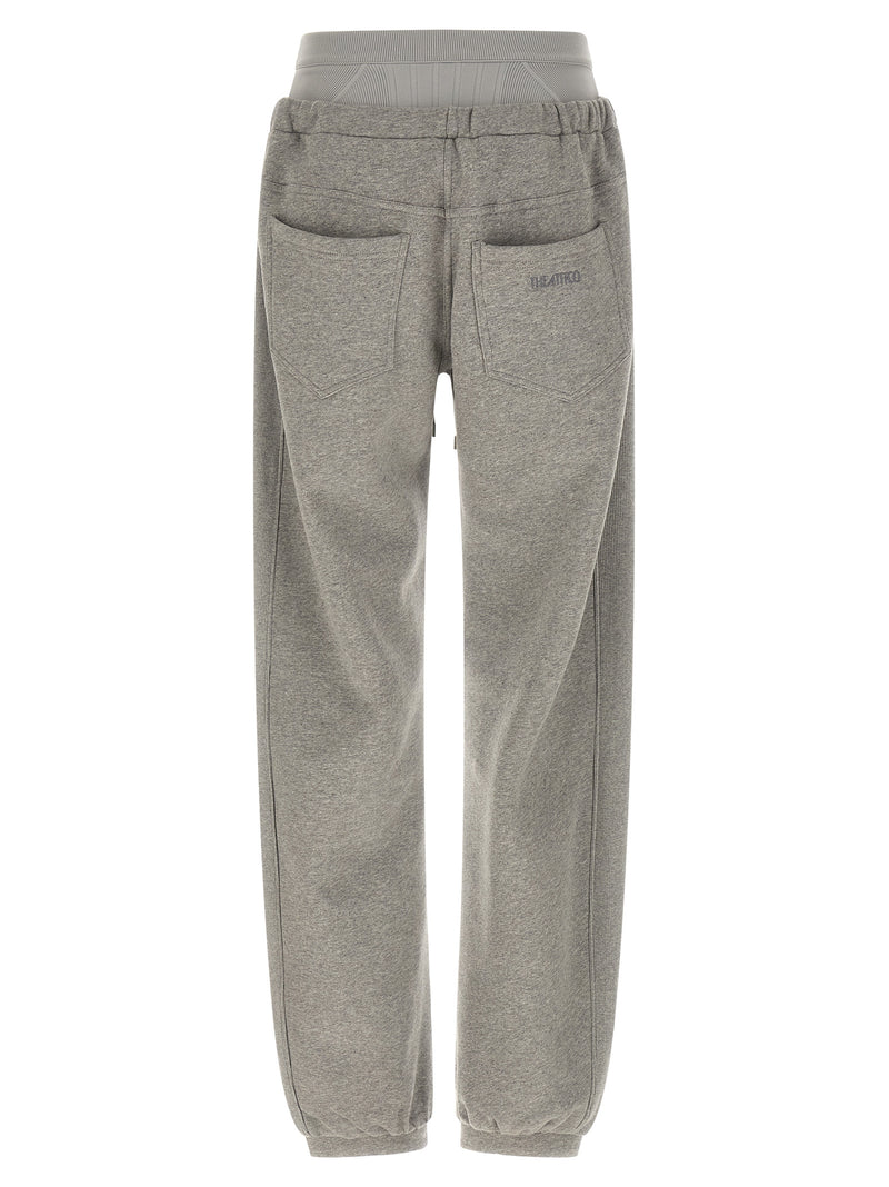 Joggers en coton gris The Attico (pantalon de sport)