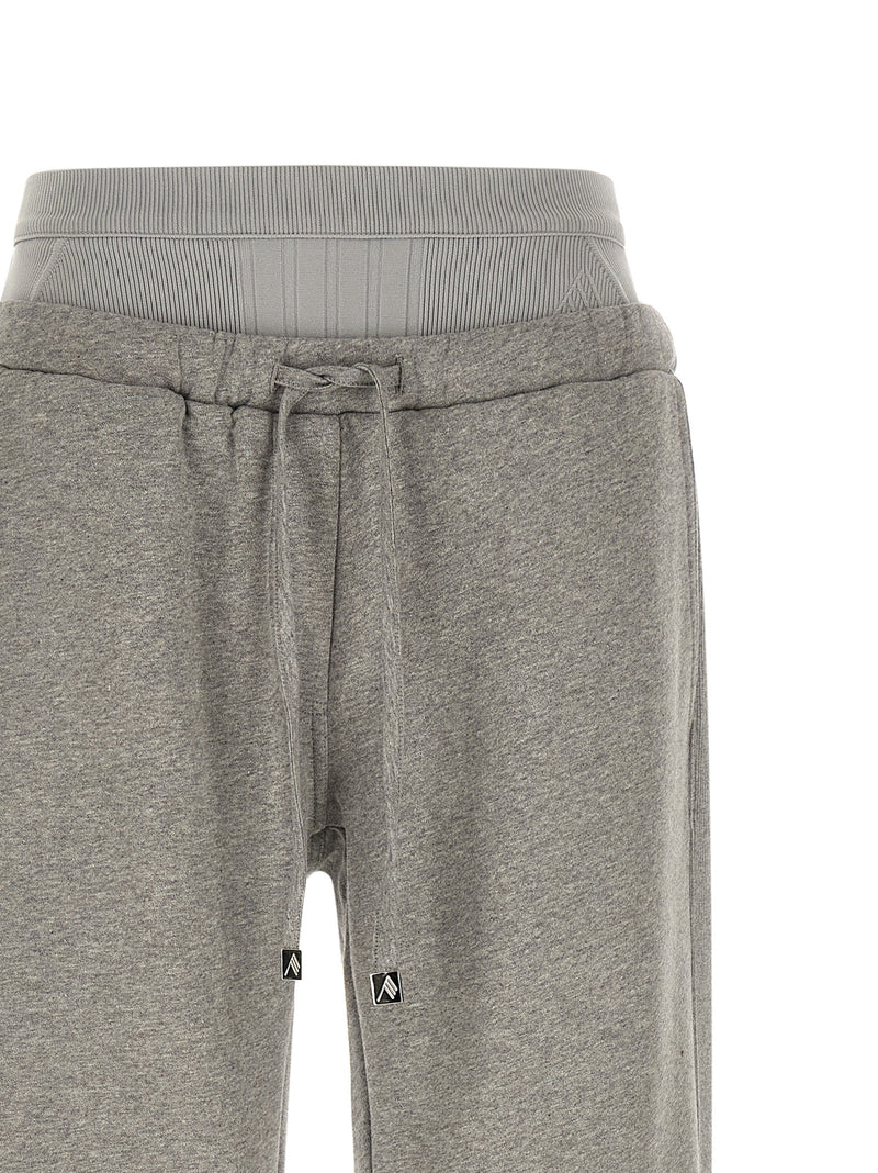 Joggers en coton gris The Attico (pantalon de sport)
