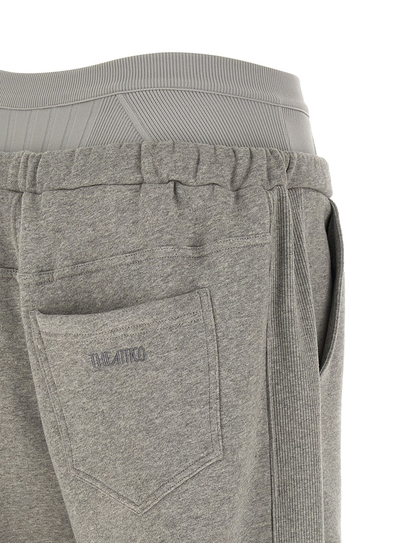 Joggers en coton gris The Attico (pantalon de sport)