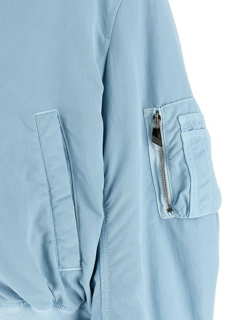 Le bomber en polyamide bleu The Attico