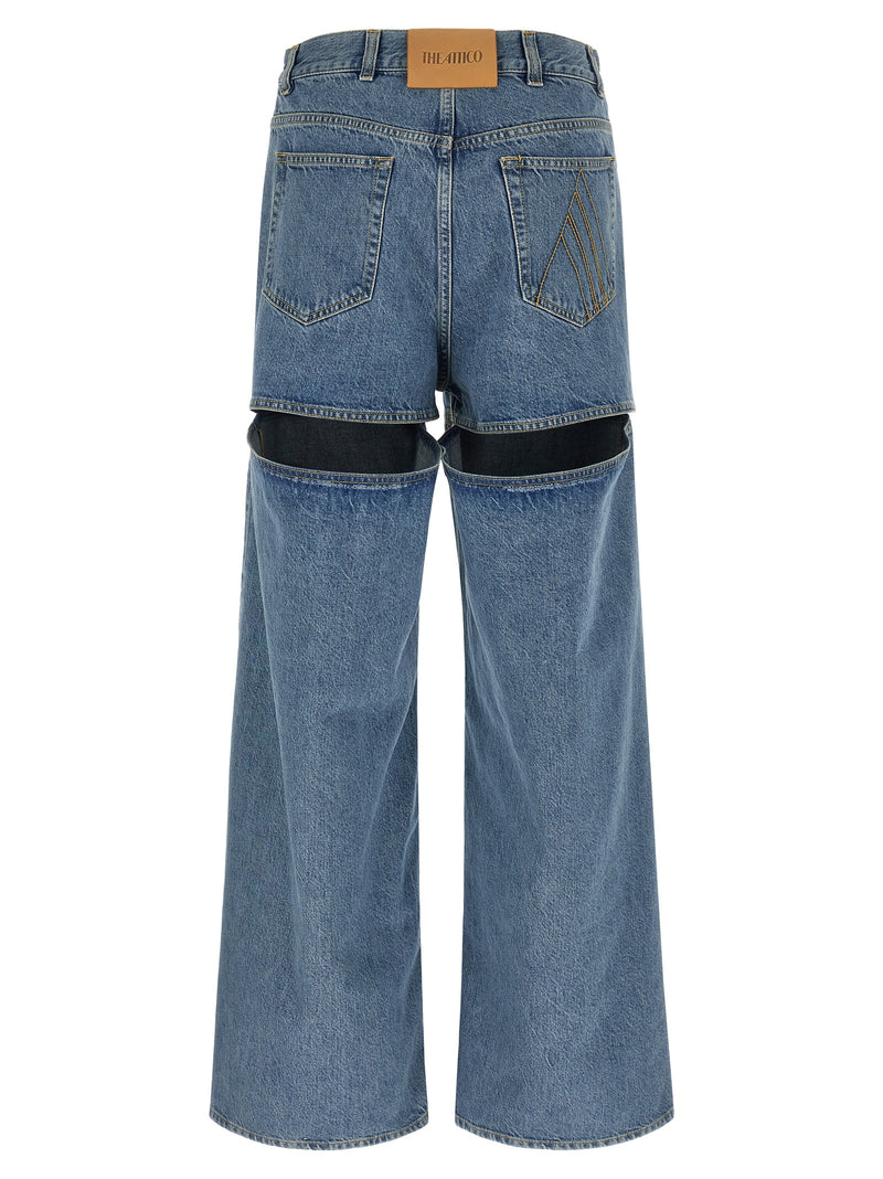 The Attico Blue Cotton Jeans Denim
