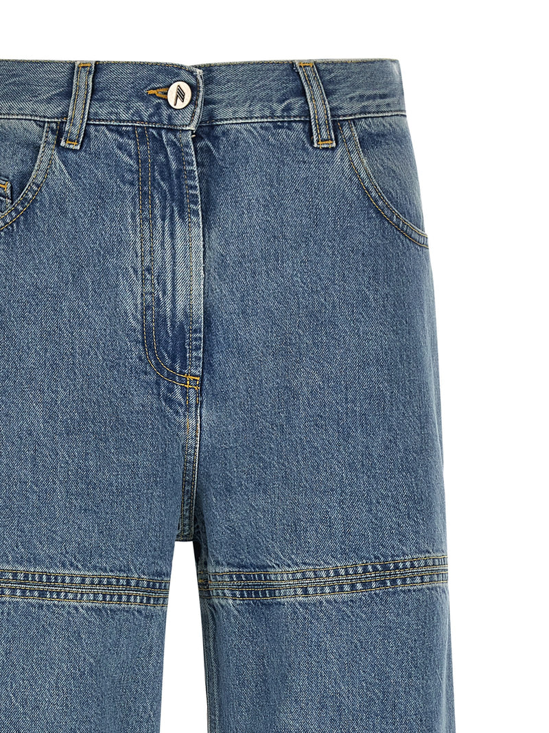 The Attico Blue Cotton Jeans Denim