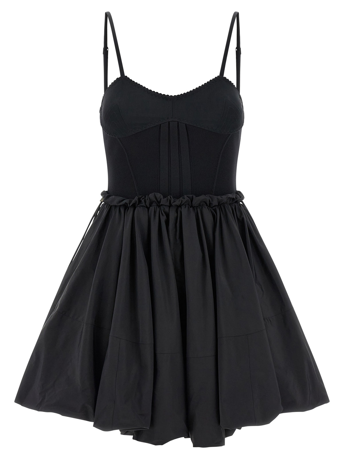 La robe courte The Attico en polyamide noir