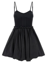 La robe courte The Attico en polyamide noir