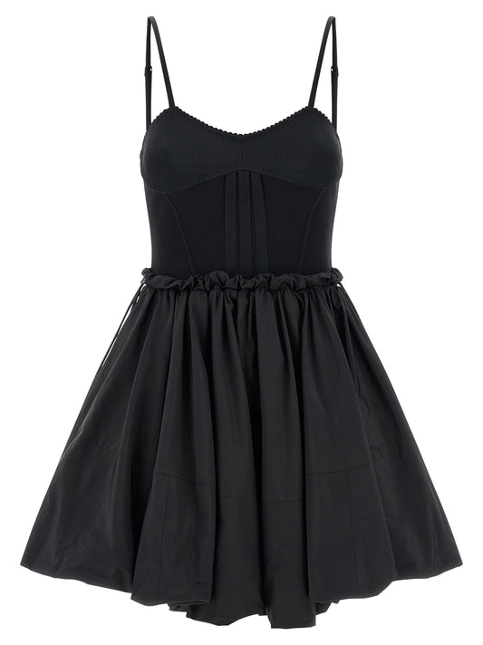 La robe courte The Attico en polyamide noir