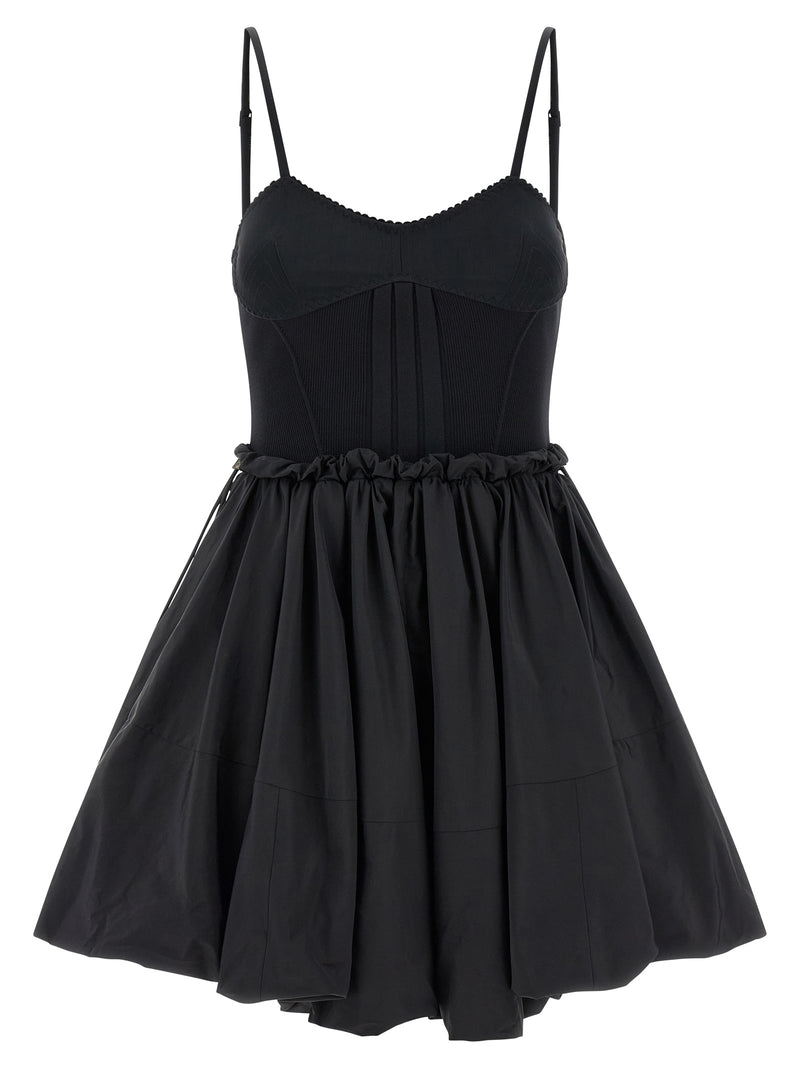 La robe courte The Attico en polyamide noir