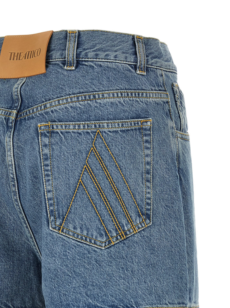 The Attico Blue Cotton Jeans Denim