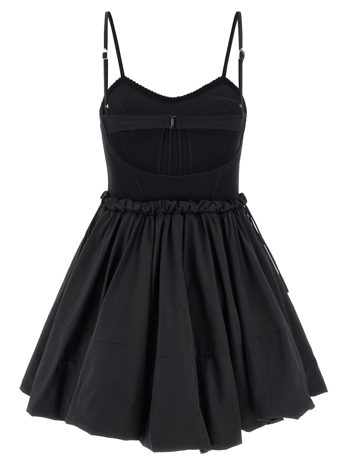 La robe courte The Attico en polyamide noir