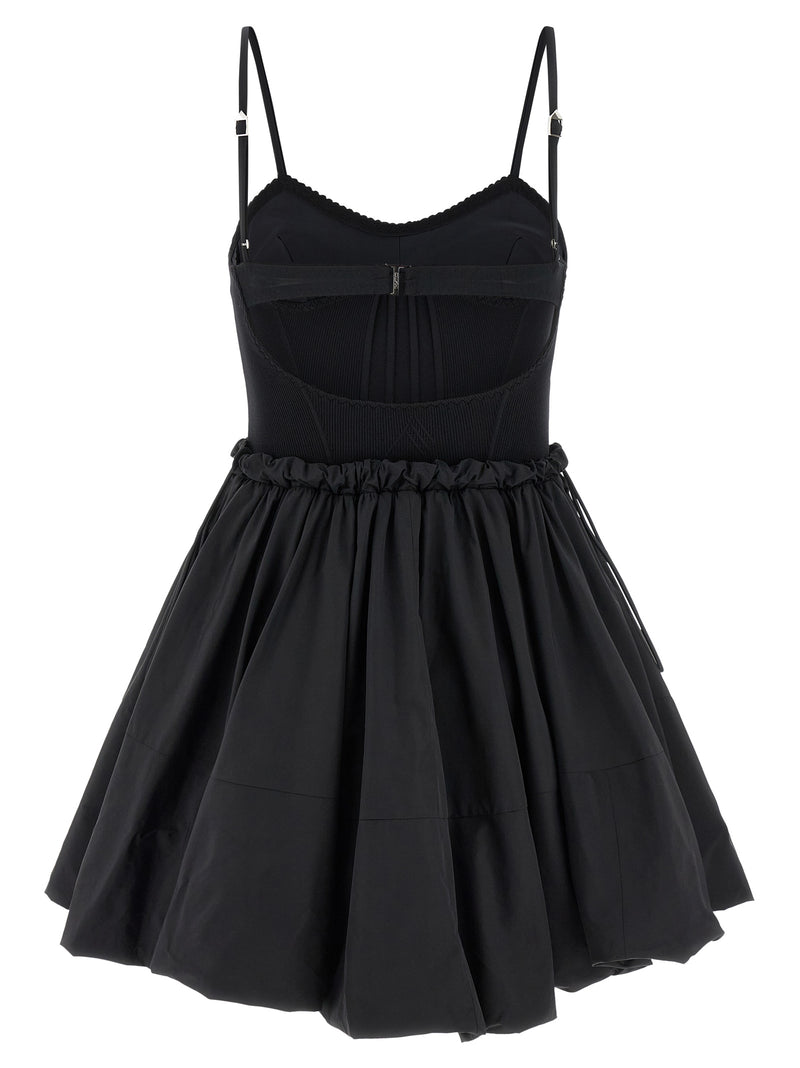 La robe courte The Attico en polyamide noir