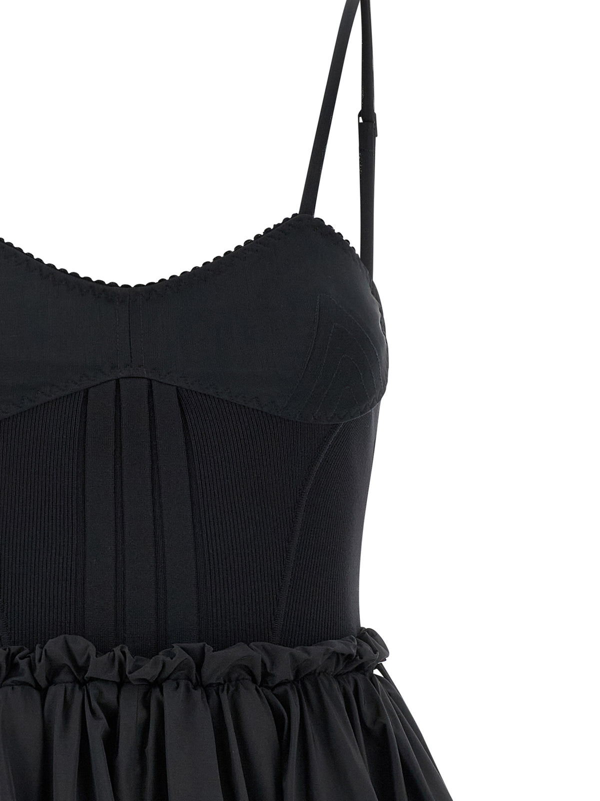 La robe courte The Attico en polyamide noir