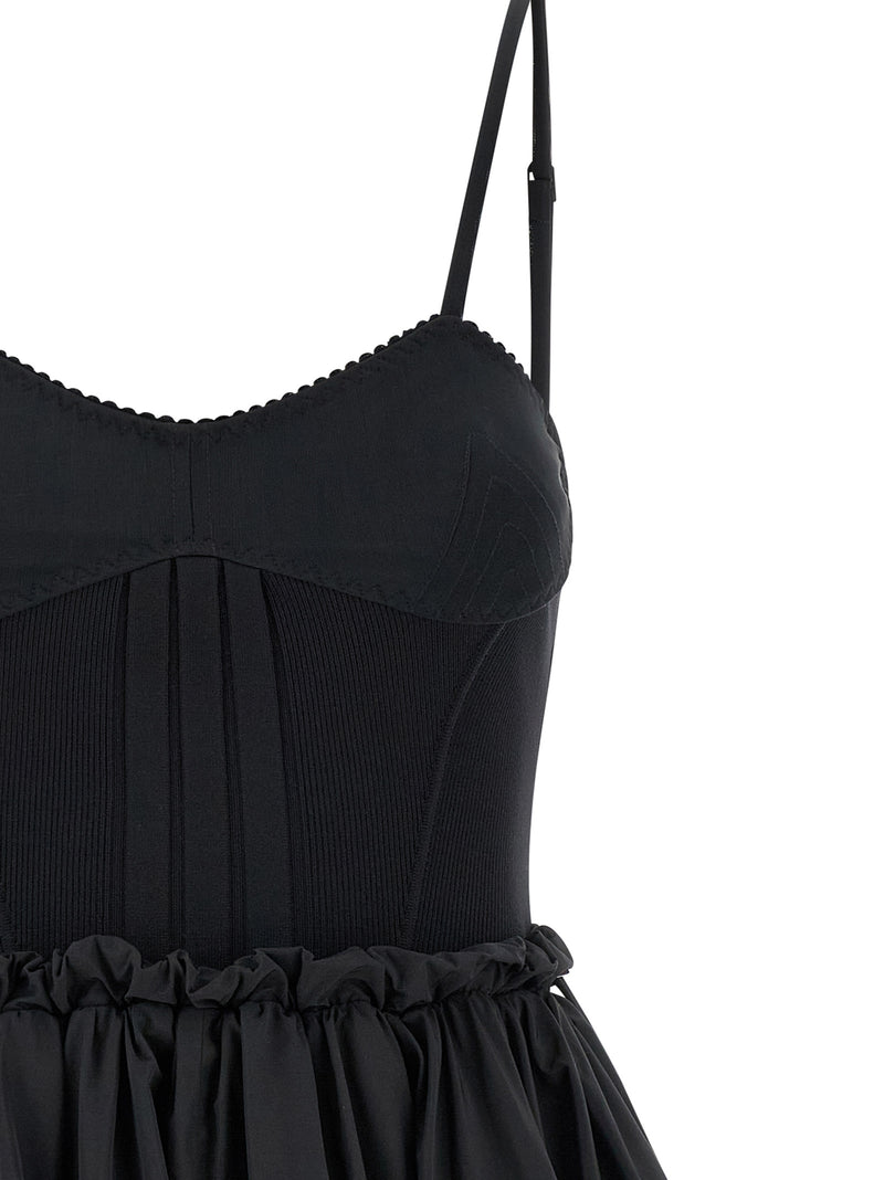 La robe courte The Attico en polyamide noir