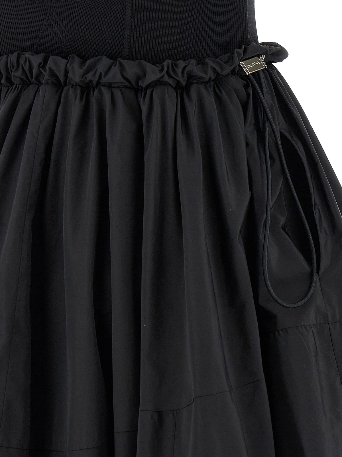 La robe courte The Attico en polyamide noir