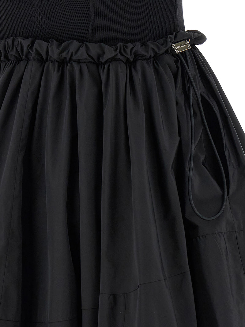 La robe courte The Attico en polyamide noir