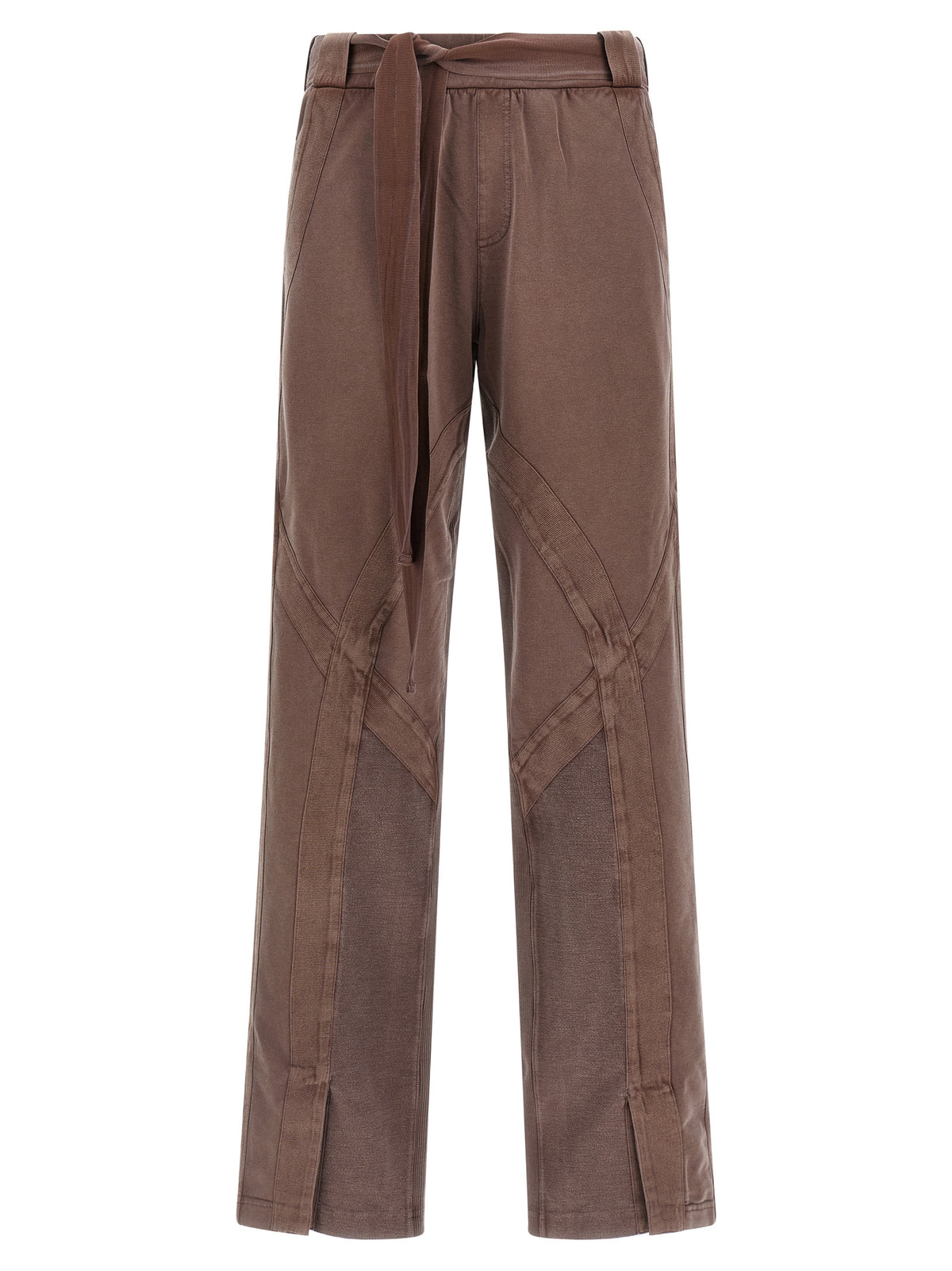 The Attico Brown Cotton Casual Pants