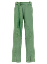 Le Pantalon Décontracté Bicolore en Coton The Attico