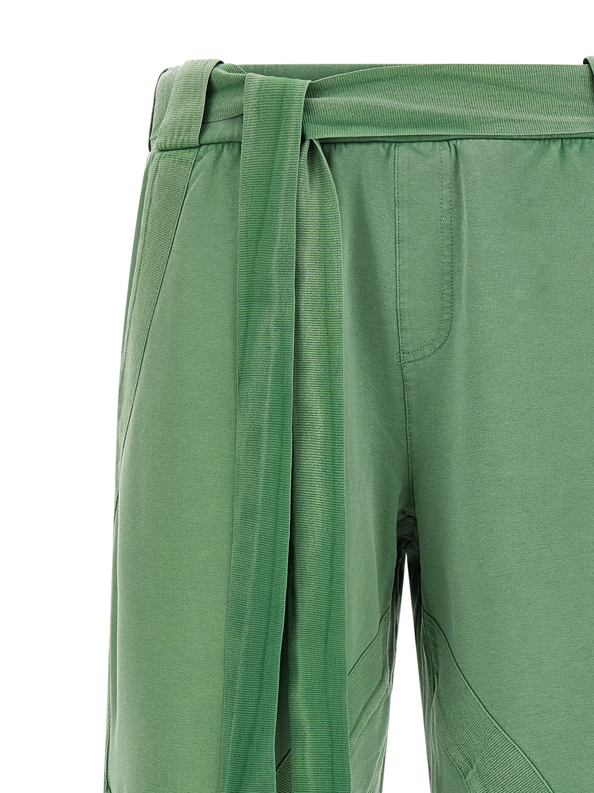 Le Pantalon Décontracté Bicolore en Coton The Attico