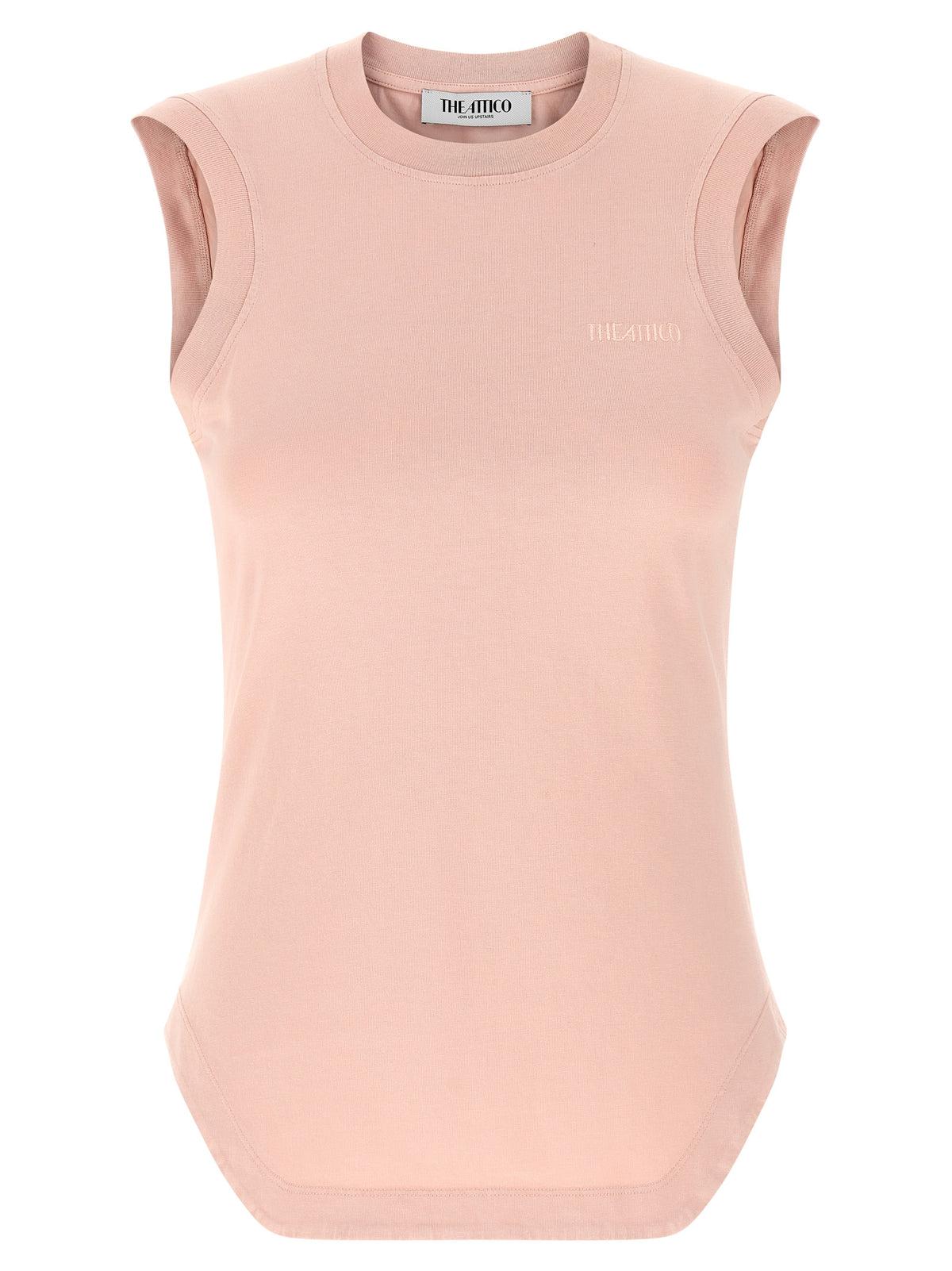 The Attico Reese Multicolor Cotton Sleeveless T-Shirt