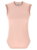 The Attico Reese Multicolor Cotton Sleeveless T-Shirt