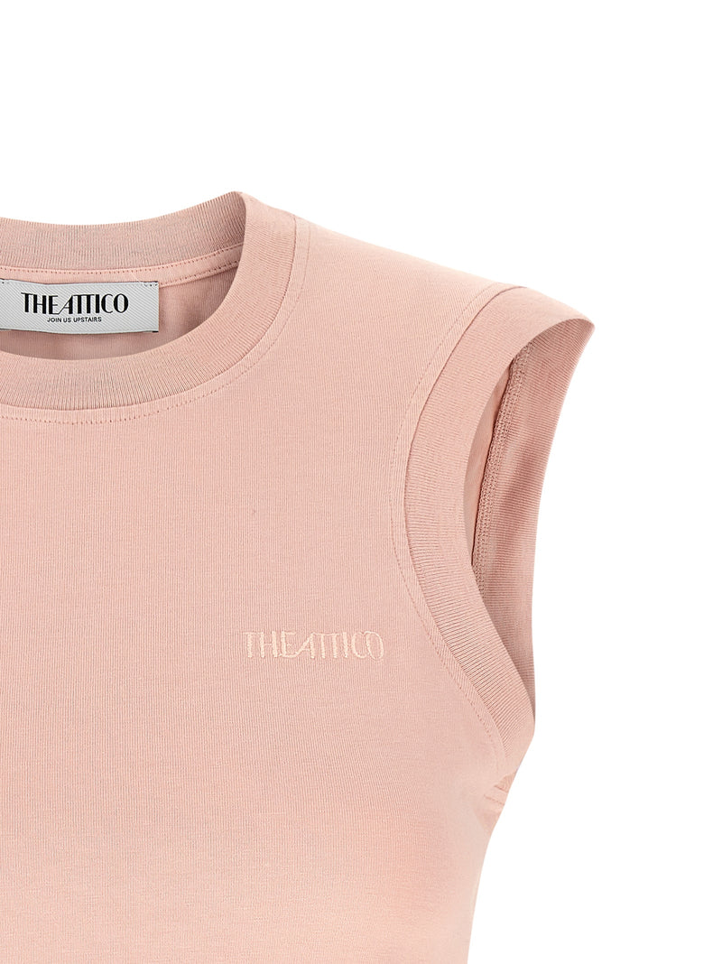 The Attico Reese Multicolor Cotton Sleeveless T-Shirt