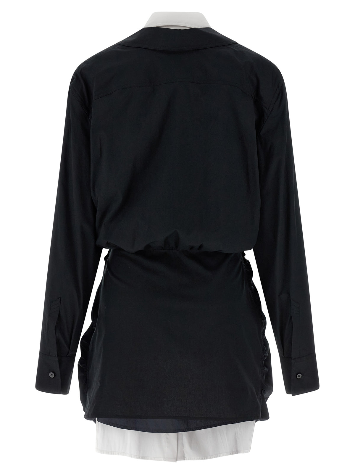 La robe courte bicolore en coton The Attico