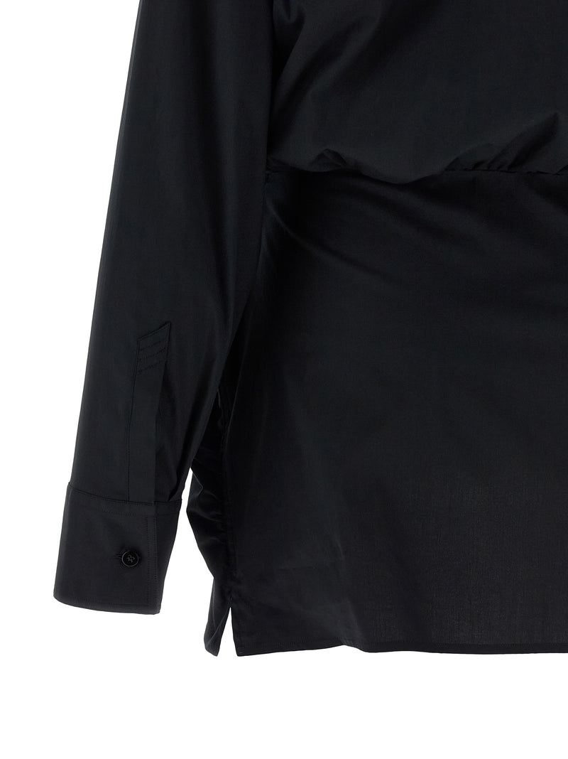 La robe courte bicolore en coton The Attico
