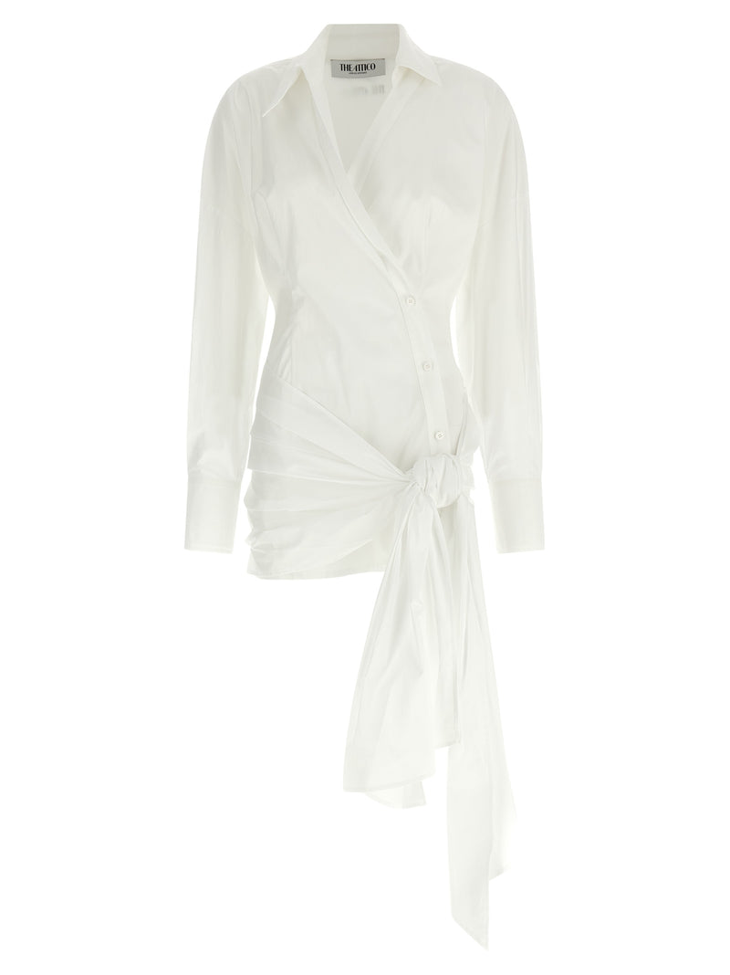 Robe courte en coton blanc The Attico