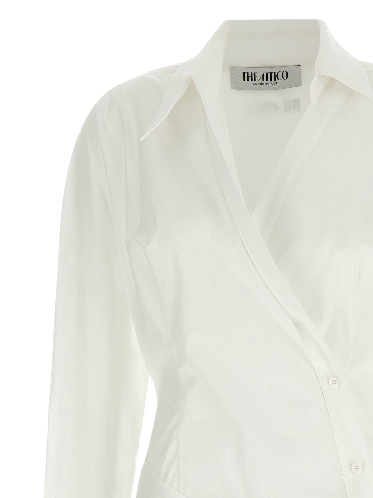 Robe courte en coton blanc The Attico