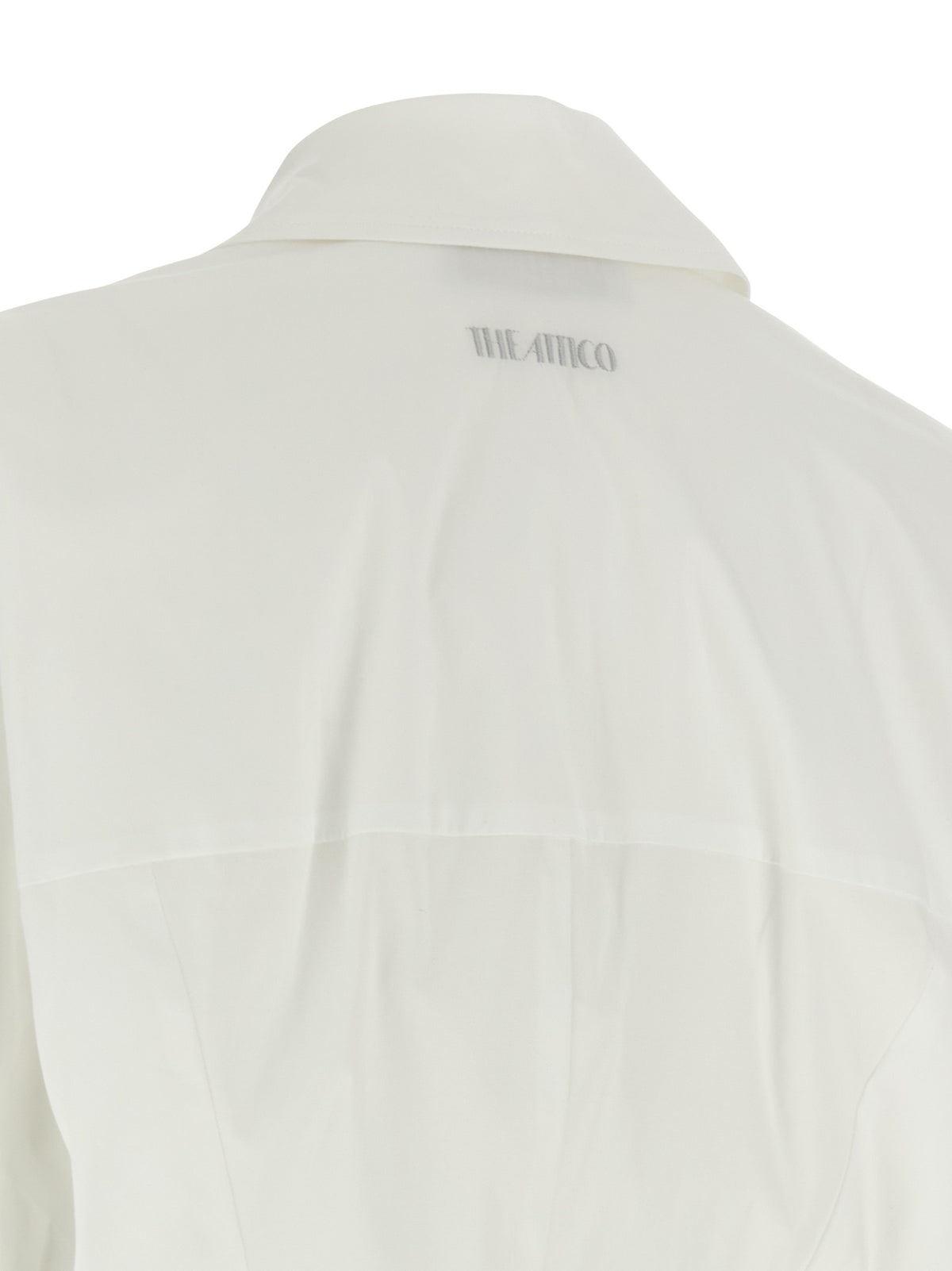 Robe courte en coton blanc The Attico
